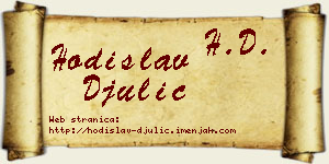 Hodislav Đulić vizit kartica